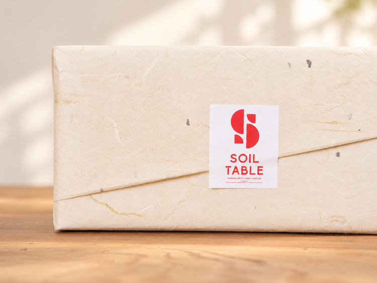 SOIL TABLE 季節を贈るギフトボックス 3本セット「紫芋&安納芋&りんごジャム・いちじくジャム・ブルーベリー&苺&伊予柑ジャム」【送料込み】