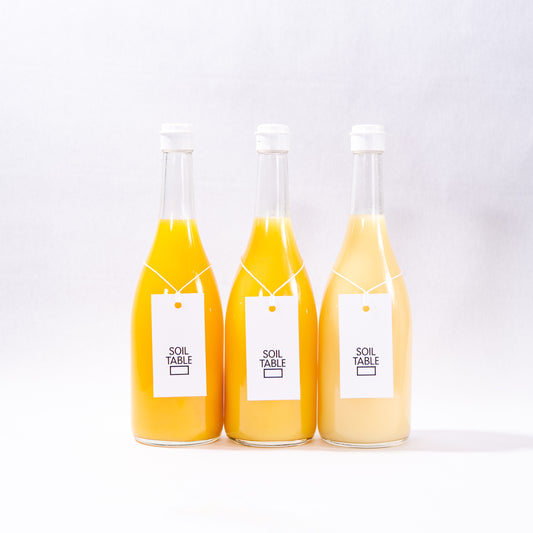 SOIL TABLE 柑橘ジュース 3本セット ミックス&かがやき&はるか
