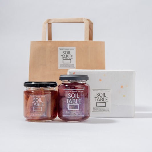 SOIL TABLE 秋の味覚コンポート2本セット ぶどうコンポート&いちじくコンポート 送料込み
