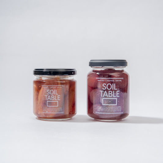 SOIL TABLE 秋の味覚コンポート2本セット ぶどうコンポート&いちじくコンポート 送料込み