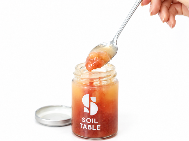 SOIL TABLE 白桃&赤桃&苺ジャム